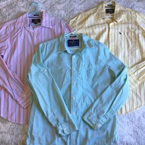 3 men’s button down Abercrombie & American Eagle